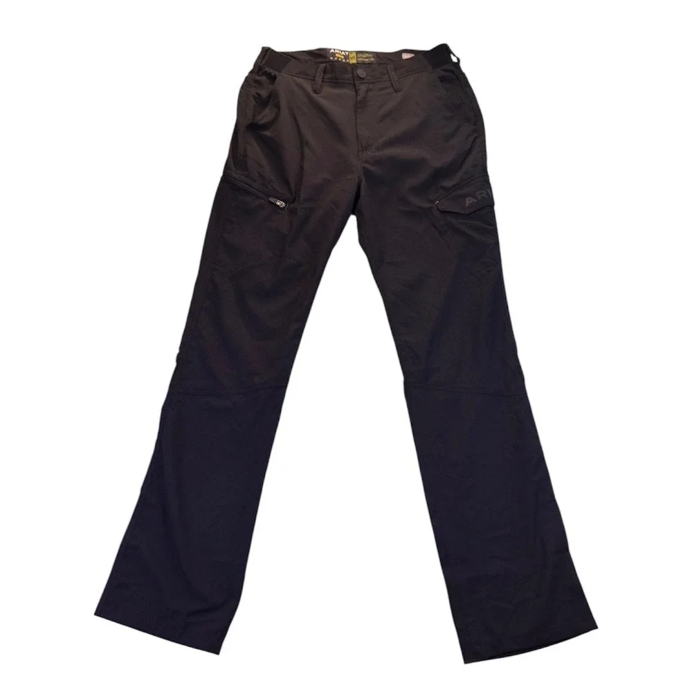 Ariat Rebar M5 Work Flow Ultralight Pants Mens 29x34 Black Straight Leg Workwear